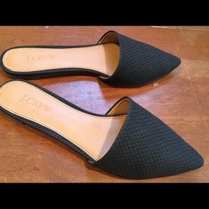 J. Crew slides. Size 8. Black & Grey. EUC. Reposh